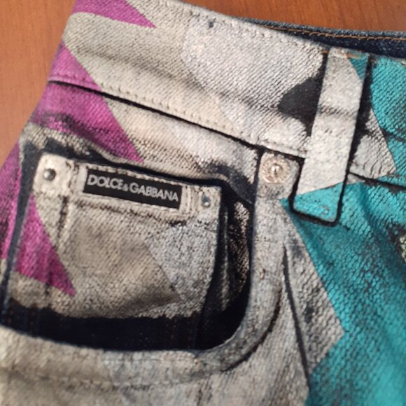 Dolce & Gabbana Amber Painted Jeans - Picture 6 of 16